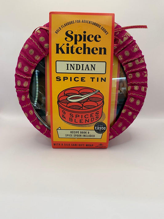 Indian Spice Tin + Silk Wrap